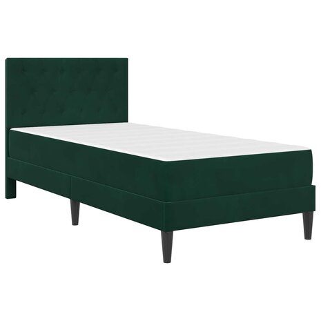 Bedframe met matras Donkergroen 80 x 200 cm Fluweel 3