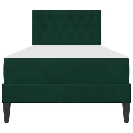Bedframe met matras Donkergroen 80 x 200 cm Fluweel 6