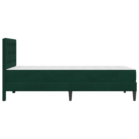 Bedframe met matras Donkergroen 80 x 200 cm Fluweel 7
