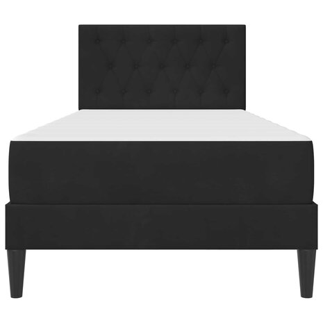 Bedframe met matras met hoofdeinde Zwart 80 x 200 cm Fluweel 6
