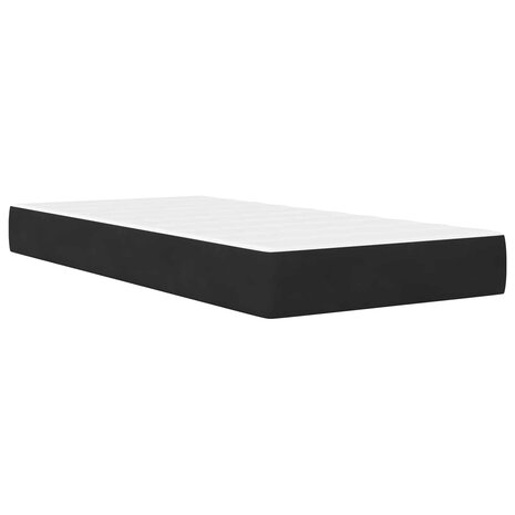 Bedframe met matras met hoofdeinde Zwart 90 x 190 cm Fluweel 5