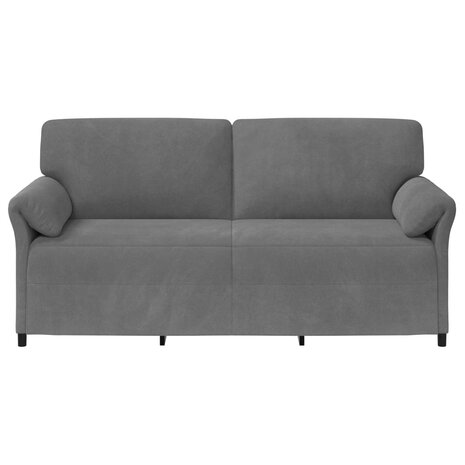 3-Zitsbank Donkergrijs 198 x 83 x 95 cm Fluweel 3