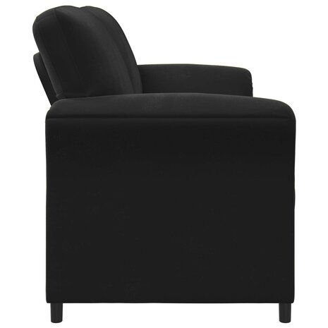 3-Zitsbank Zwart 198 x 83 x 95 cm Fluweel 4