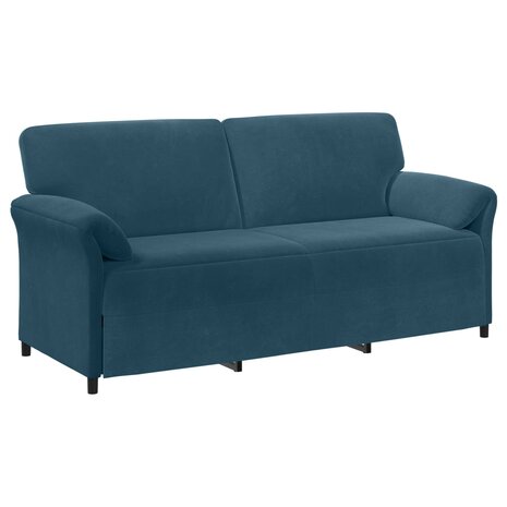 3-Zitsbank Blauw 198 x 83 x 95 cm Fluweel 2