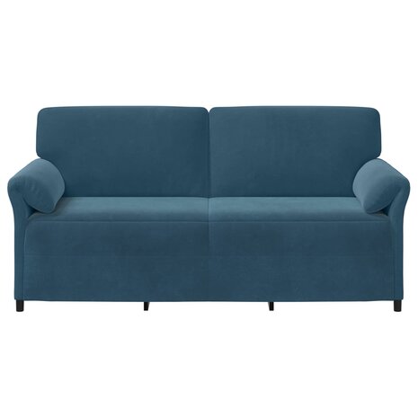 3-Zitsbank Blauw 198 x 83 x 95 cm Fluweel 3