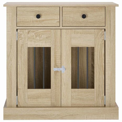 Hondenbench Meubel Sonoma Eiken 80 x 47,5 x 80 cm Bewerkt hout 4