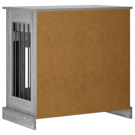 Hondenbench Meubel Grijs Sonoma 80 x 47,5 x 80 cm Bewerkt hout 6