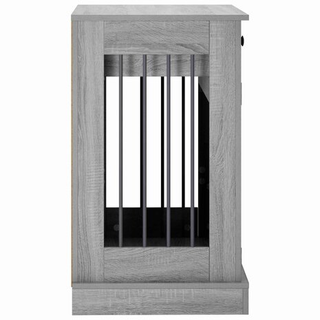 Hondenbench Meubel Grijs Sonoma 90 x 47,5 x 80 cm Bewerkt hout 5