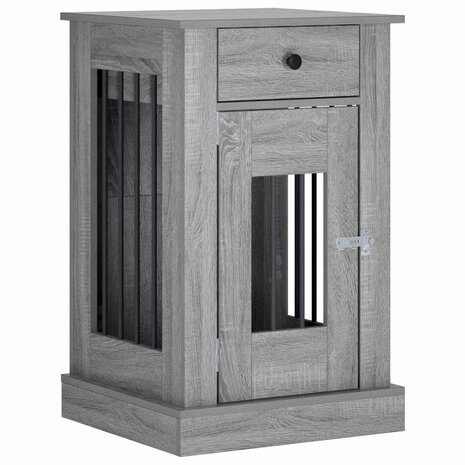 Hondenbench Meubel Grijs Sonoma 50 x 47,5 x 80 cm Bewerkt hout 2