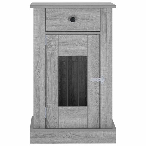Hondenbench Meubel Grijs Sonoma 50 x 47,5 x 80 cm Bewerkt hout 4