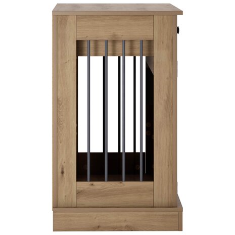 Hondenbench Meubel Artisanaal eiken 50 x 47,5 x 80 cm 5