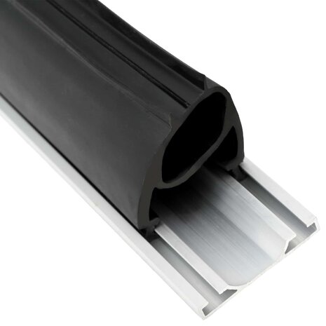 Garage Deurafsluiting Zwart 41 x 33 mm 3 m PVC 5