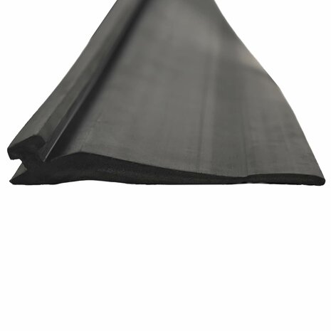 Garage Deurafsluiting Zwart 52 x 2 mm 5,5 m PVC 3