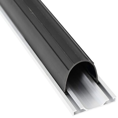 Garage Deurafsluiting Zwart 70 x 6 mm 3 m PVC 5