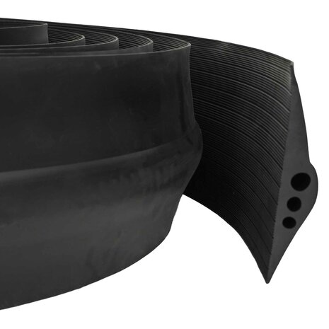Drempelprofiel voor garagedeur Zwart 75 x 12 mm 4 m EPDM-rubber 1