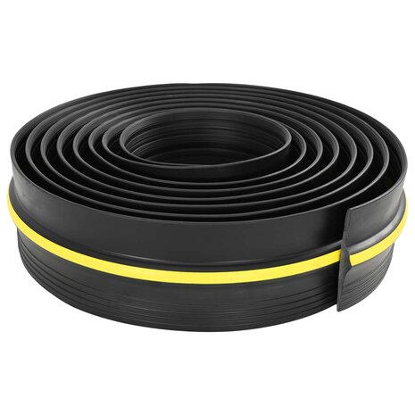 Drempelprofiel voor garagedeurZwart en Geel 12 x 90 mm 1,5 m PVC 2