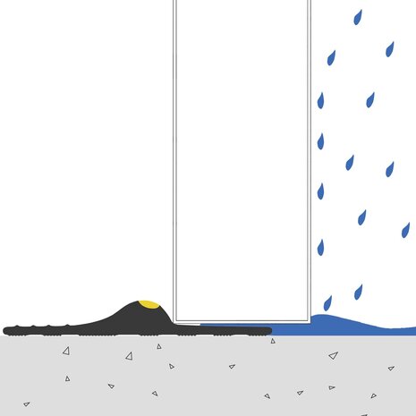 Drempelprofiel voor garagedeurZwart en Geel 12 x 90 mm 12 m PVC 6