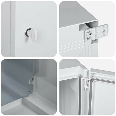 Groepenkast Grijs 47 x 24 x 50 cm ABS Kunststof 8