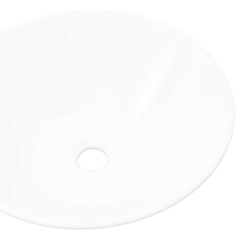 Keramische wasbak taps (wit) 4