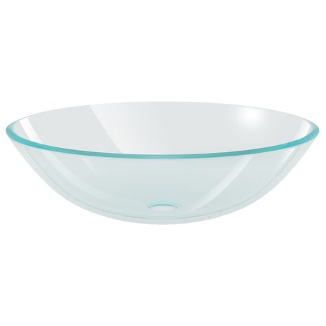 Wasbak gehard glas 42 cm transparant 2