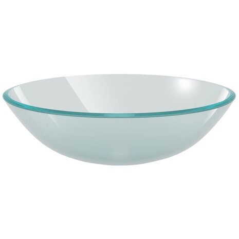 Wasbak gehard glas 42 cm matglas 2