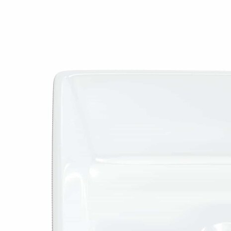 Wasbak 37x37x13 cm vierkant keramiek wit 7