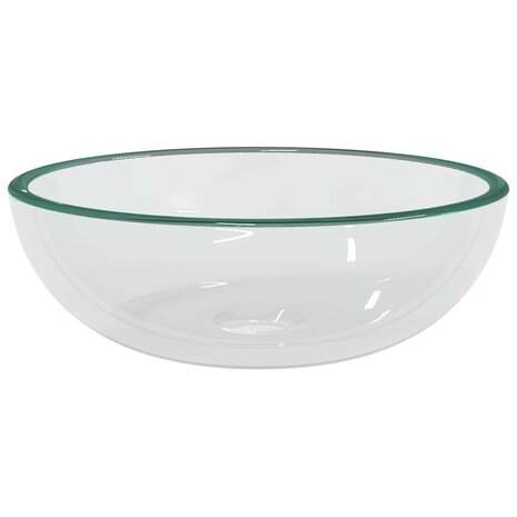 Wasbak 35x12 cm gehard glas transparant 2