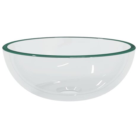 Wasbak 30x12 cm gehard glas transparant 2