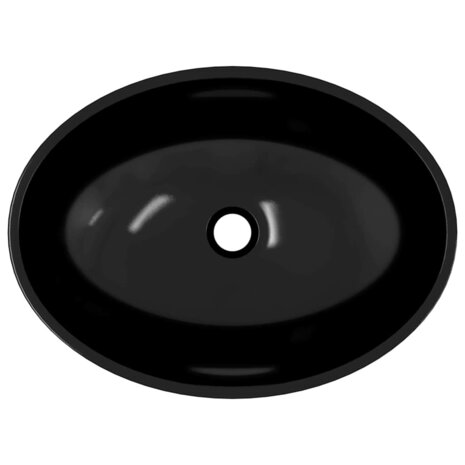Wasbak 50x37x14 cm glas zwart 5