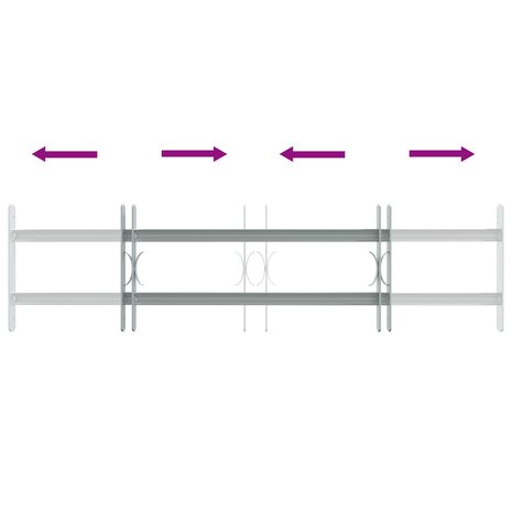 Raamhekwerk met 2 kruisregels 3 st 6
