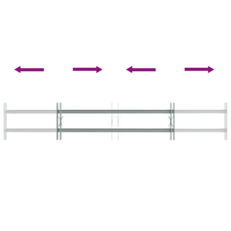 Raamhekwerk met 2 kruisregels 3 st 6
