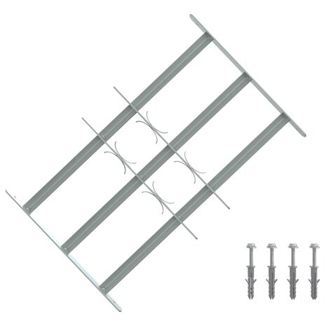 Raamhekwerk met 3 kruislijsten 3 st 1