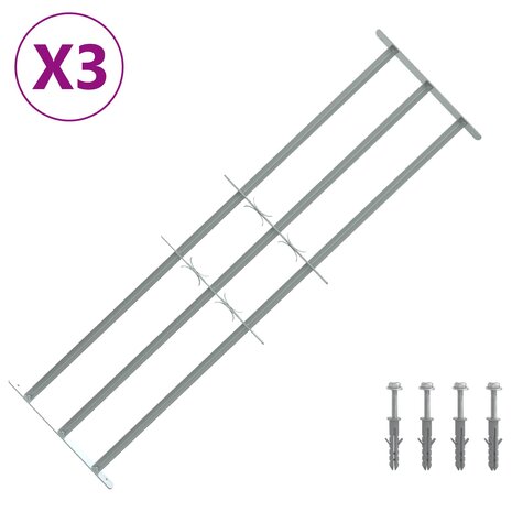 Raamhekwerk met 3 kruislijsten 3 st 2