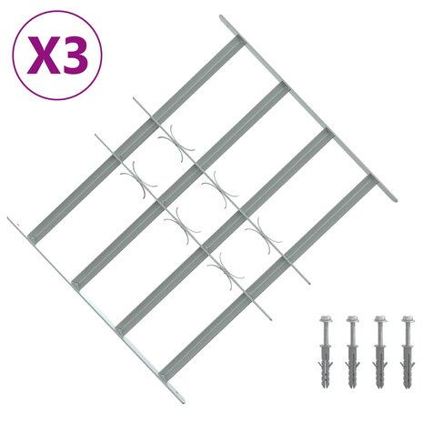 Raamhekwerk met 4 kruisbalken 3 st 2
