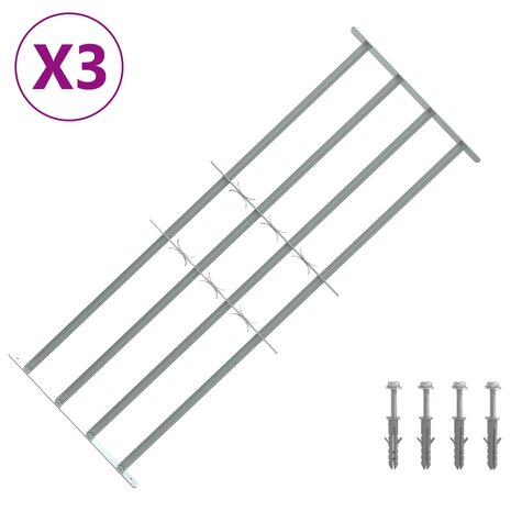 Raamhekwerk met 4 kruisbalken 3 st 2