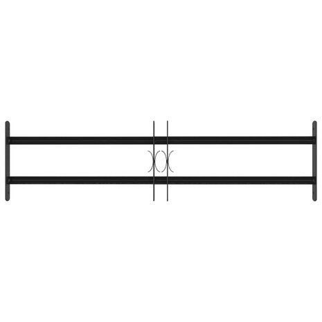 Raamhekwerk met 2 kruisregels 3 st 63-114 cm 3