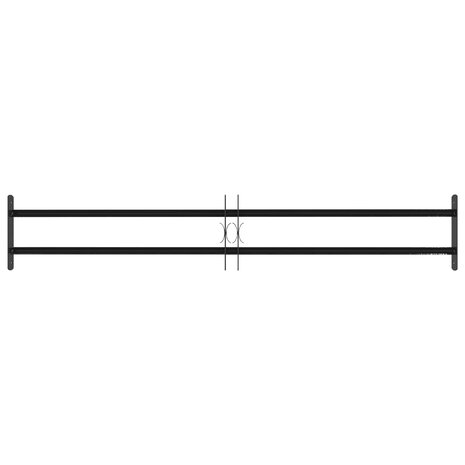 Raamhekwerk met 2 kruisregels 3 st 93-174 cm 3