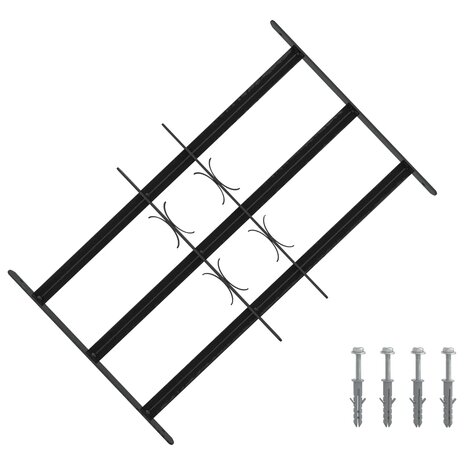 Raamhekwerk met 3 kruislijsten 3 st 43-74 cm 1
