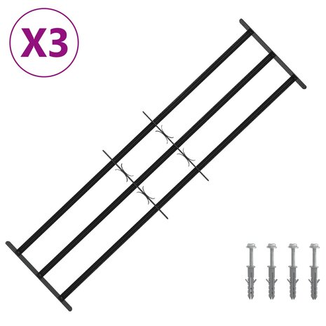 Raamhekwerk met 3 kruislijsten 3 st 2