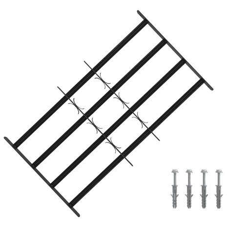 Raamhekwerk met 4 kruisbalken 3 st 63-114 cm 1