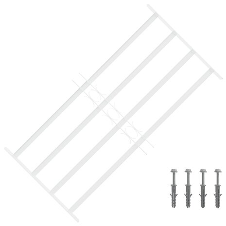 Raamhekwerk met 4 kruisbalken 63-114 cm 1