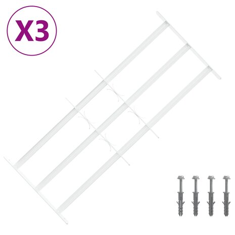 Raamhekwerk met 3 kruislijsten 3 st 2