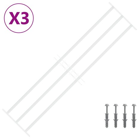 Raamhekwerk met 3 kruislijsten 3 st 2