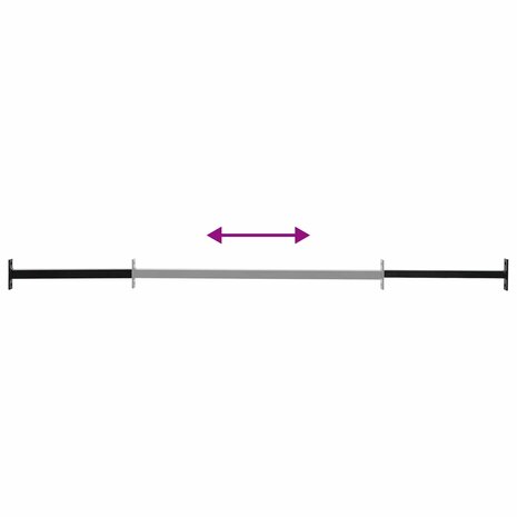 Verstelbare raamveiligheidsbalk 3 st 710 -1200 mm Staal Zwart 5