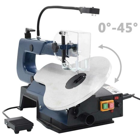 Figuurzaagmachine elektrisch met voetpedaal en LED-lampje 125 W  5