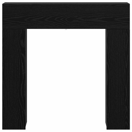 Haardombouw Zwart eiken 102 x 18 x 100,5 cm Bewerkt hout 6