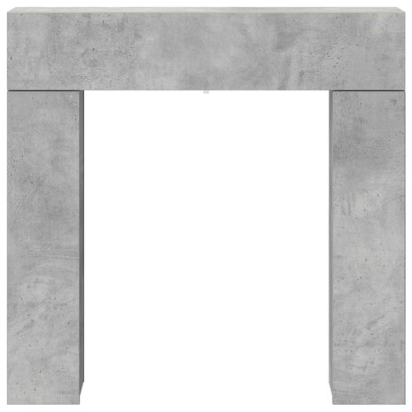 Haardombouw Betongrijs 102 x 18 x 100,5 cm Bewerkt hout 6