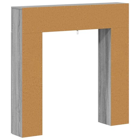 Haardombouw Grijs Sonoma 102 x 18 x 100,5 cm Bewerkt hout 8