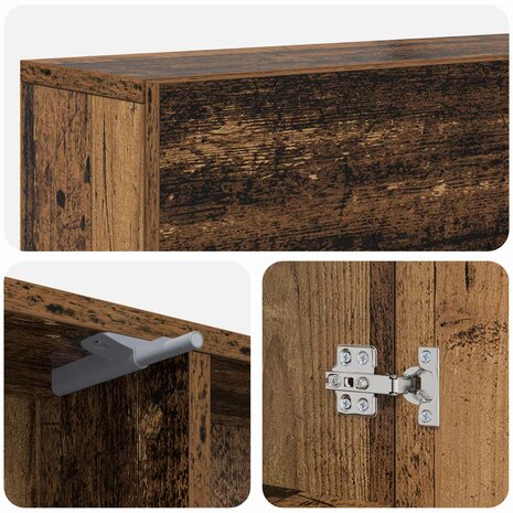 Haardombouw Oud hout 102 x 18 x 100,5 cm Bewerkt hout 9