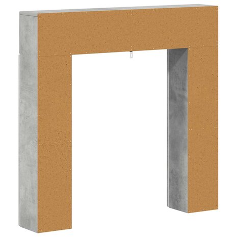 Haardombouw Betongrijs 102 x 18 x 100,5 cm Bewerkt hout 8